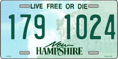 NH license plate 1791024