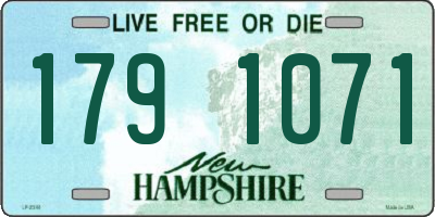 NH license plate 1791071