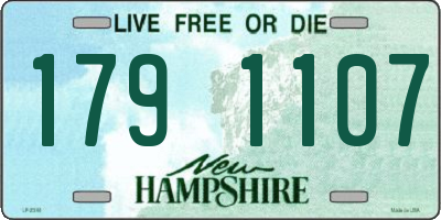 NH license plate 1791107