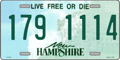 NH license plate 1791114