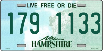 NH license plate 1791133