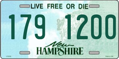 NH license plate 1791200