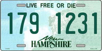 NH license plate 1791231