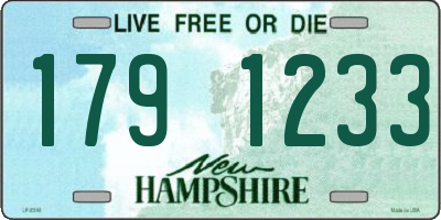 NH license plate 1791233