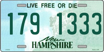 NH license plate 1791333
