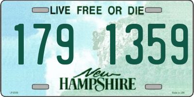 NH license plate 1791359
