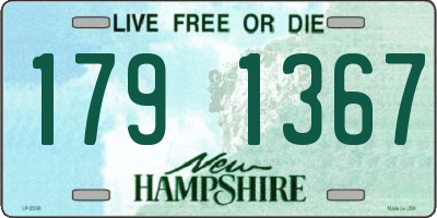 NH license plate 1791367