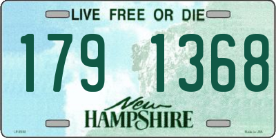 NH license plate 1791368