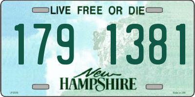 NH license plate 1791381