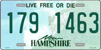 NH license plate 1791463