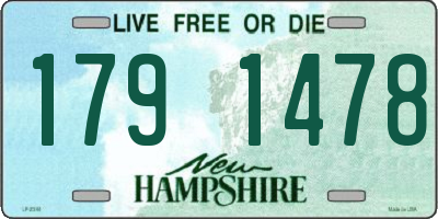 NH license plate 1791478