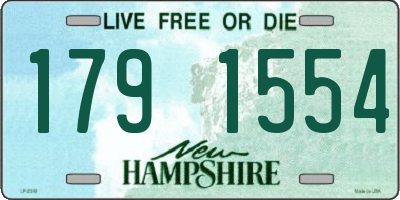 NH license plate 1791554