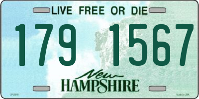 NH license plate 1791567