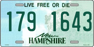 NH license plate 1791643