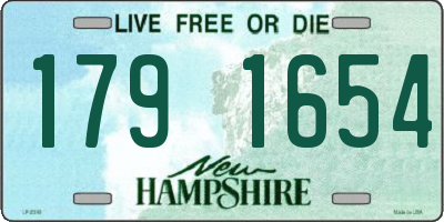 NH license plate 1791654