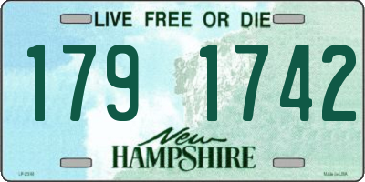 NH license plate 1791742