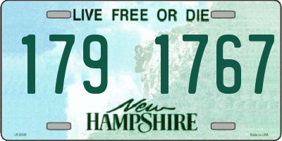 NH license plate 1791767