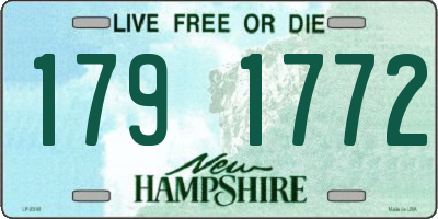 NH license plate 1791772