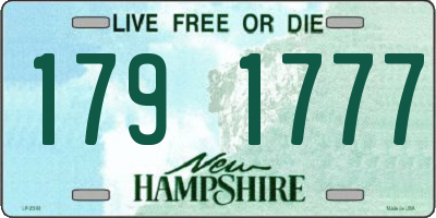NH license plate 1791777
