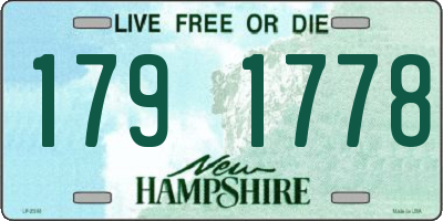 NH license plate 1791778