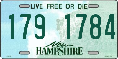NH license plate 1791784