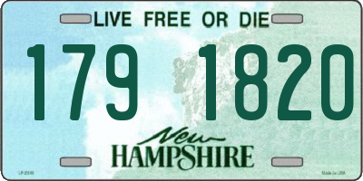 NH license plate 1791820