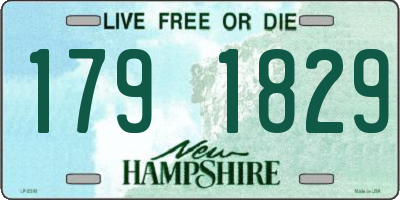 NH license plate 1791829