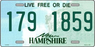 NH license plate 1791859