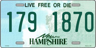 NH license plate 1791870