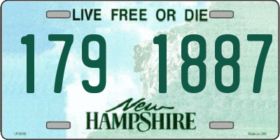NH license plate 1791887