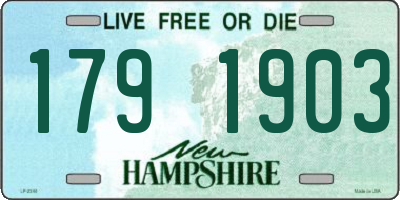 NH license plate 1791903