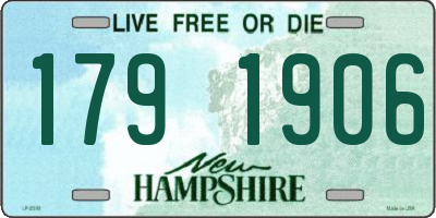 NH license plate 1791906