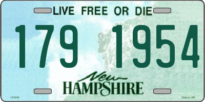 NH license plate 1791954