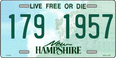 NH license plate 1791957