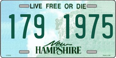 NH license plate 1791975