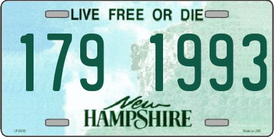 NH license plate 1791993