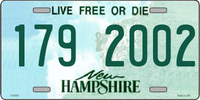NH license plate 1792002
