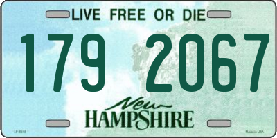 NH license plate 1792067