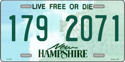 NH license plate 1792071