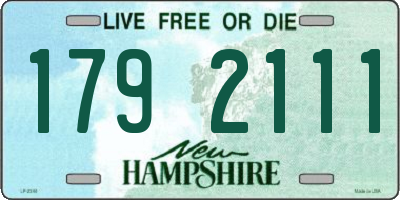 NH license plate 1792111