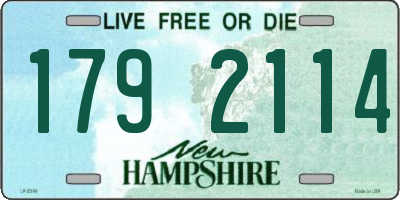 NH license plate 1792114