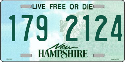 NH license plate 1792124