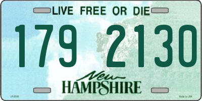 NH license plate 1792130