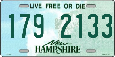 NH license plate 1792133