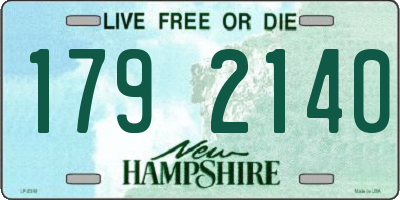 NH license plate 1792140
