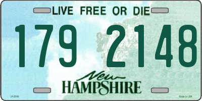 NH license plate 1792148