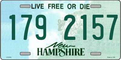 NH license plate 1792157
