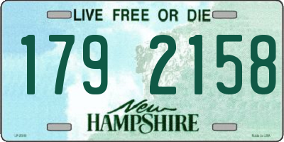 NH license plate 1792158