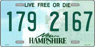 NH license plate 1792167