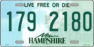 NH license plate 1792180